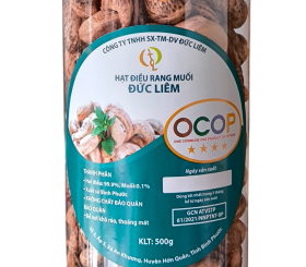 Điều rang muối size vip OCOP 4 sao (Hộp pet 500g)