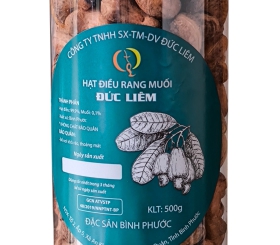 Điều rang muối hộp pet size cồ Bình Phước 500g