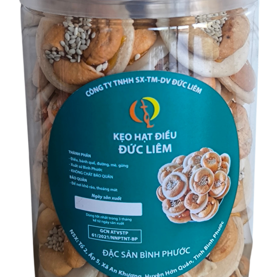 Kẹo hạt điều loại hũ pet 400g