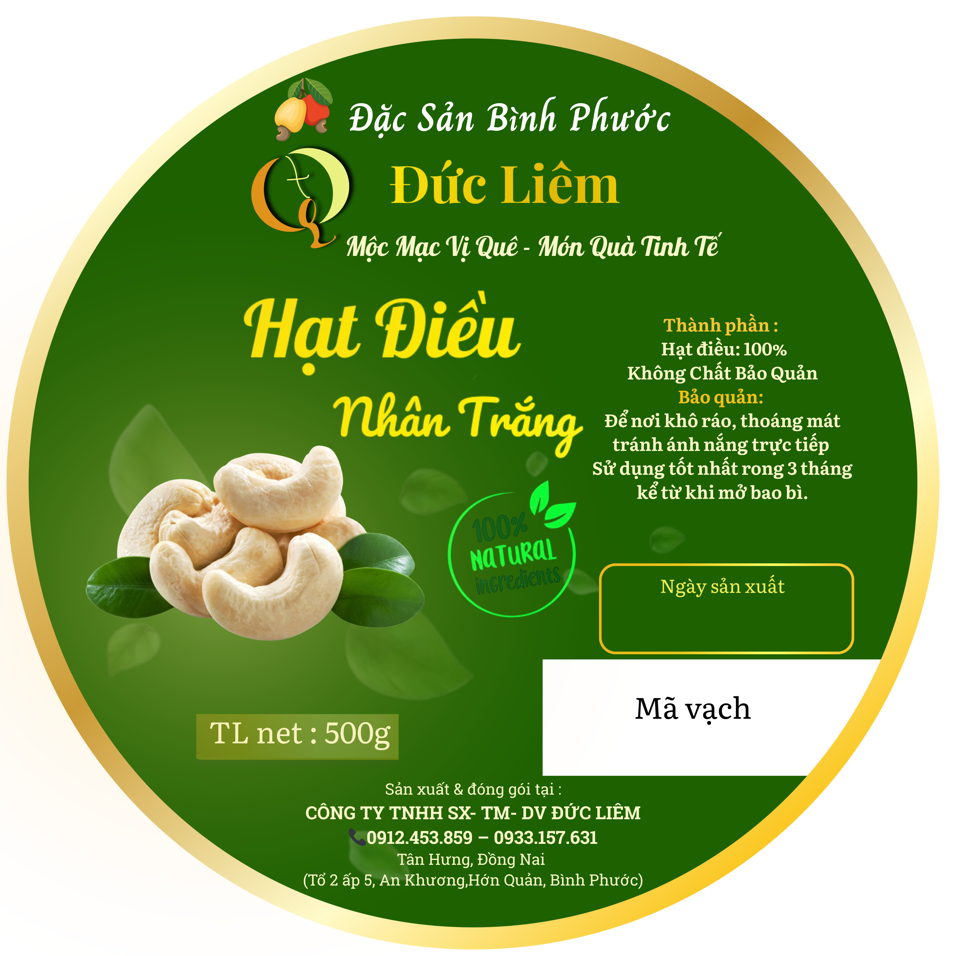 HẠT ĐIỀU RANG MUỐI ĐỨC LIÊM 