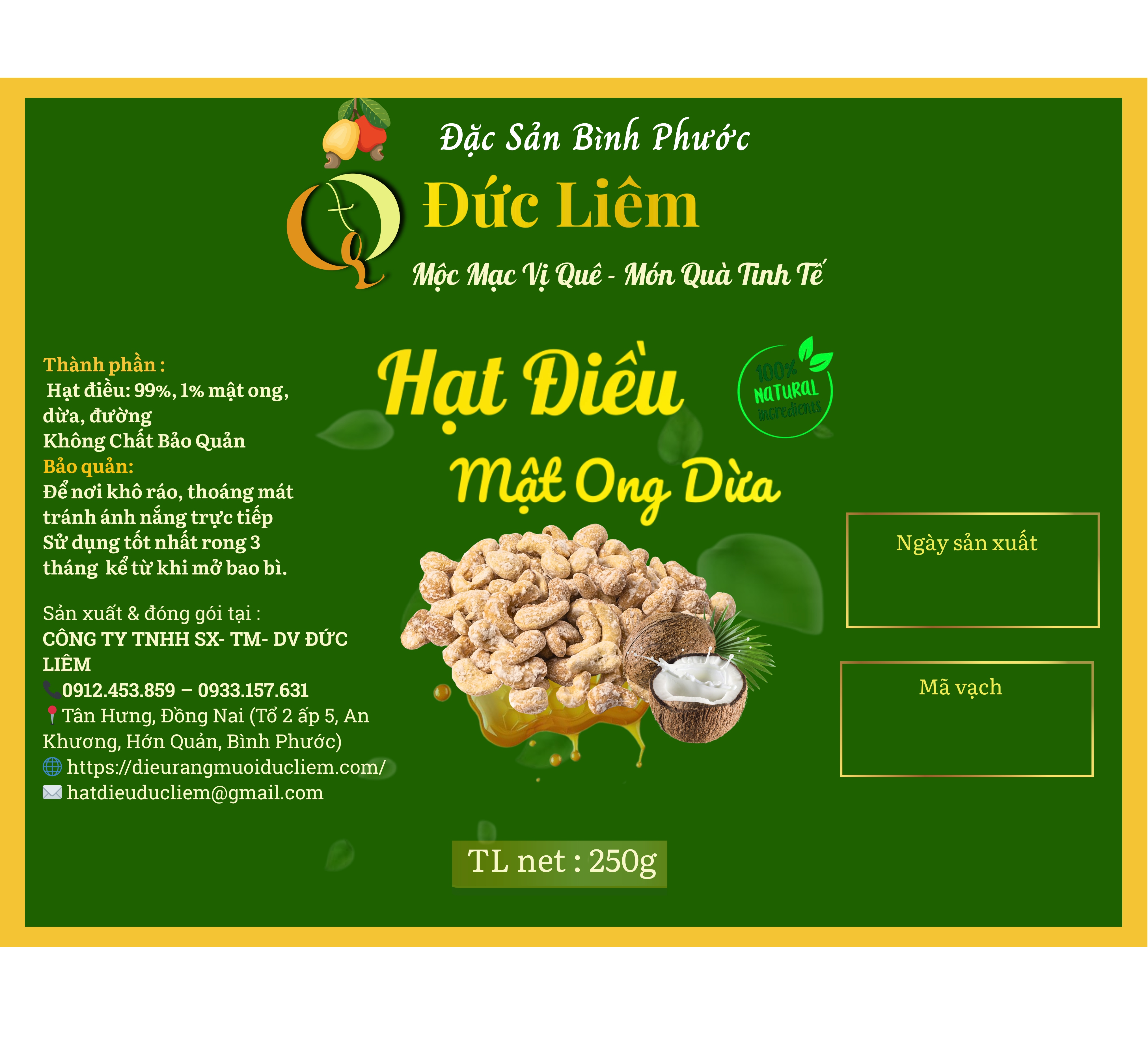 HẠT ĐIỀU RANG MUỐI ĐỨC LIÊM 